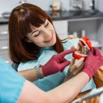 Dentist explaining root canal